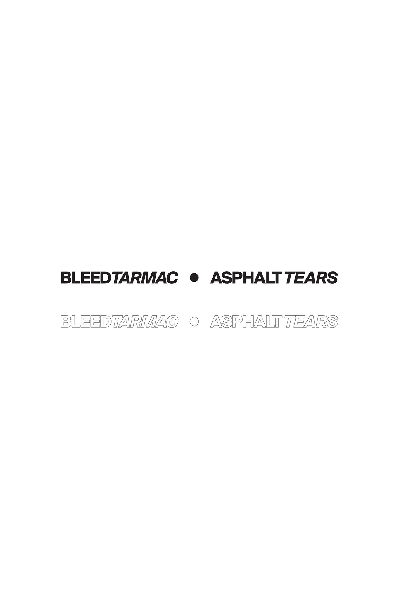 Bleed Tarmac : Asphalt Tears Decal