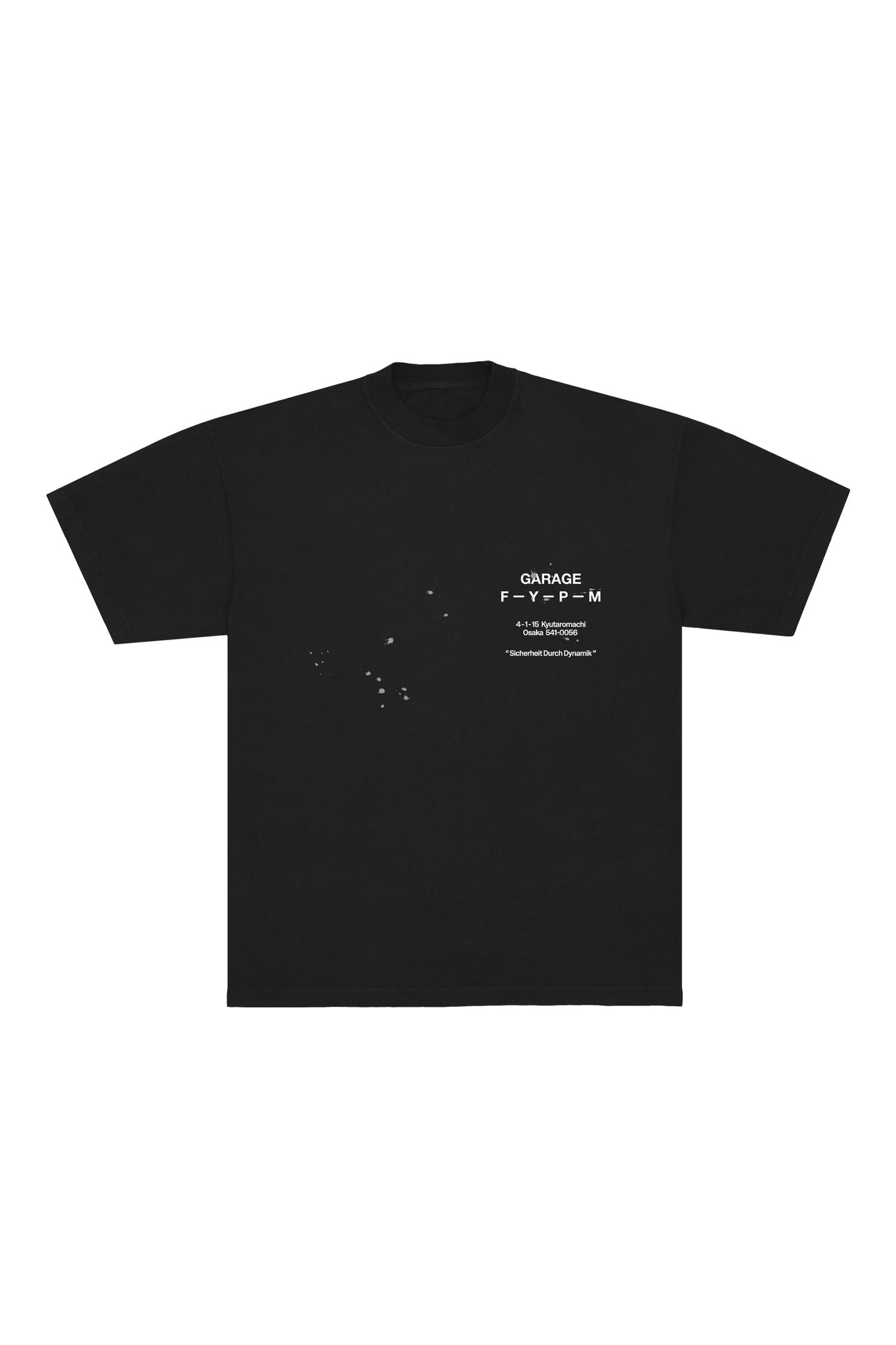 FYPM - Garage 'Splatter' Tee Black