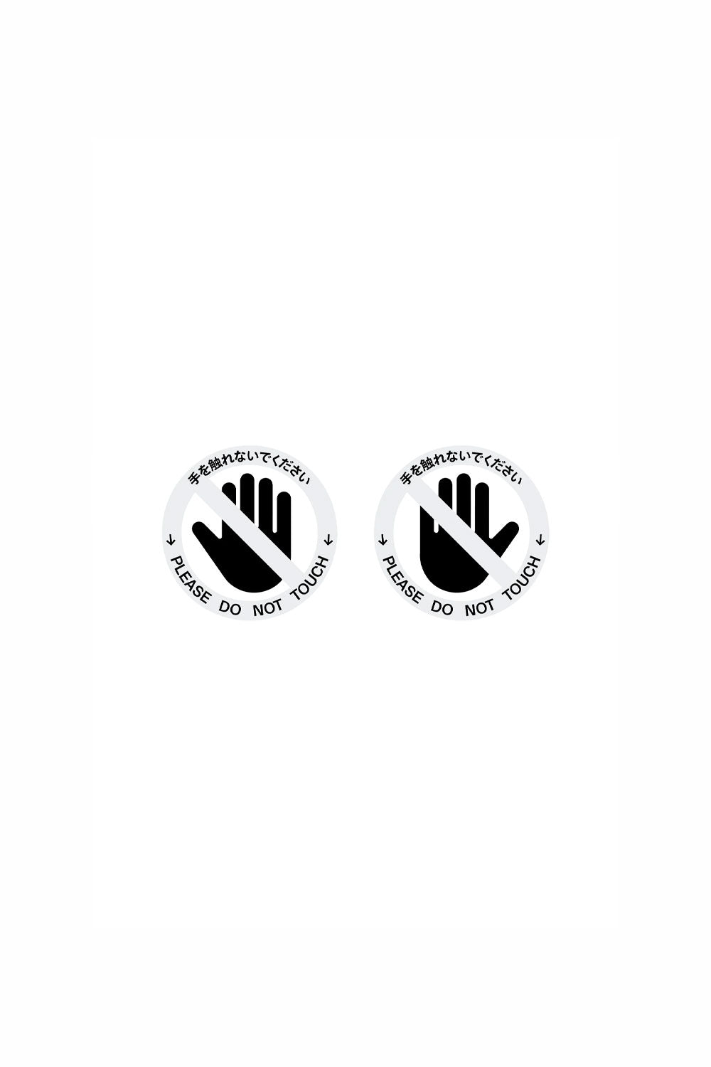 No Touch Roundel - White/Black