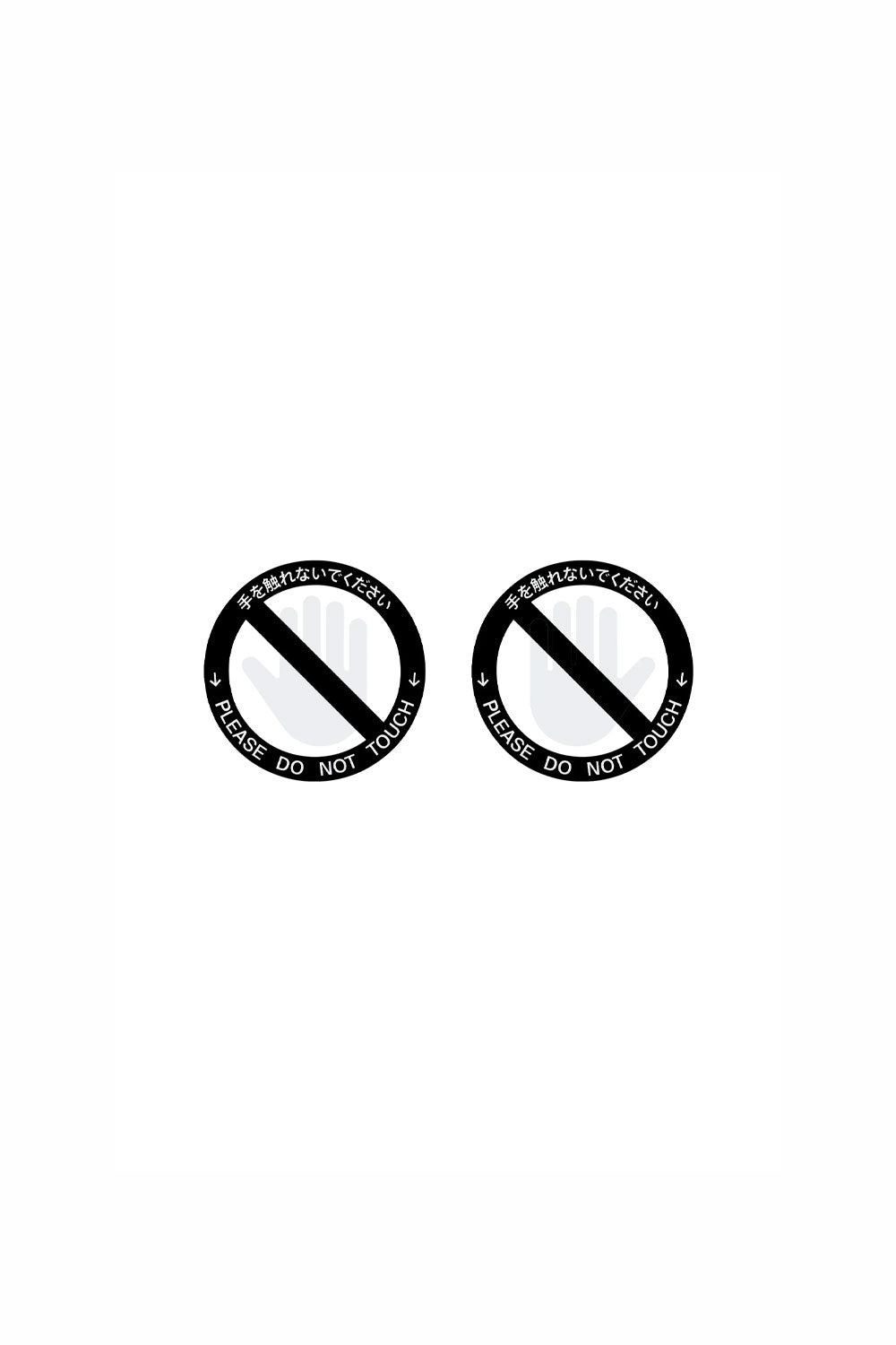 No Touch Roundel - Black / White