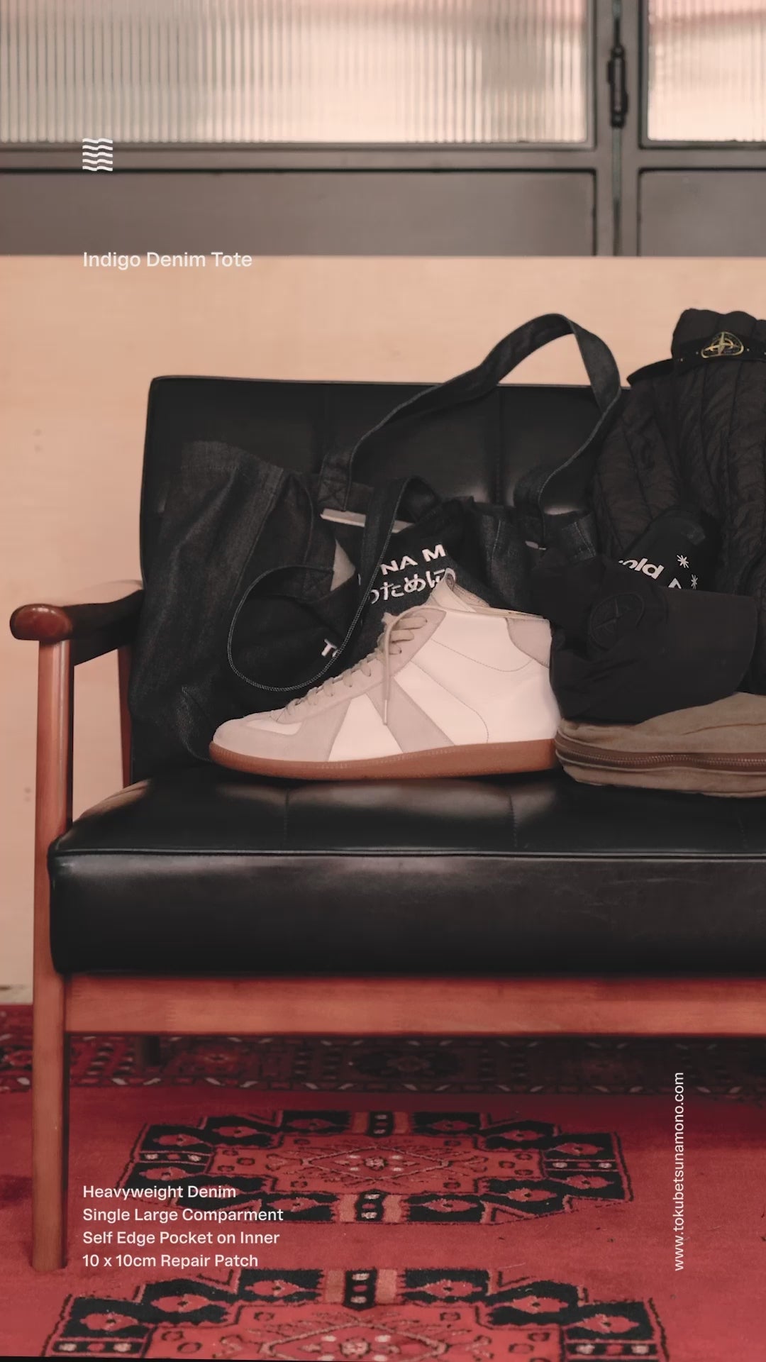 Logotype Heavyweight Selvedge Denim Tote – Tokubetsu Na Mono